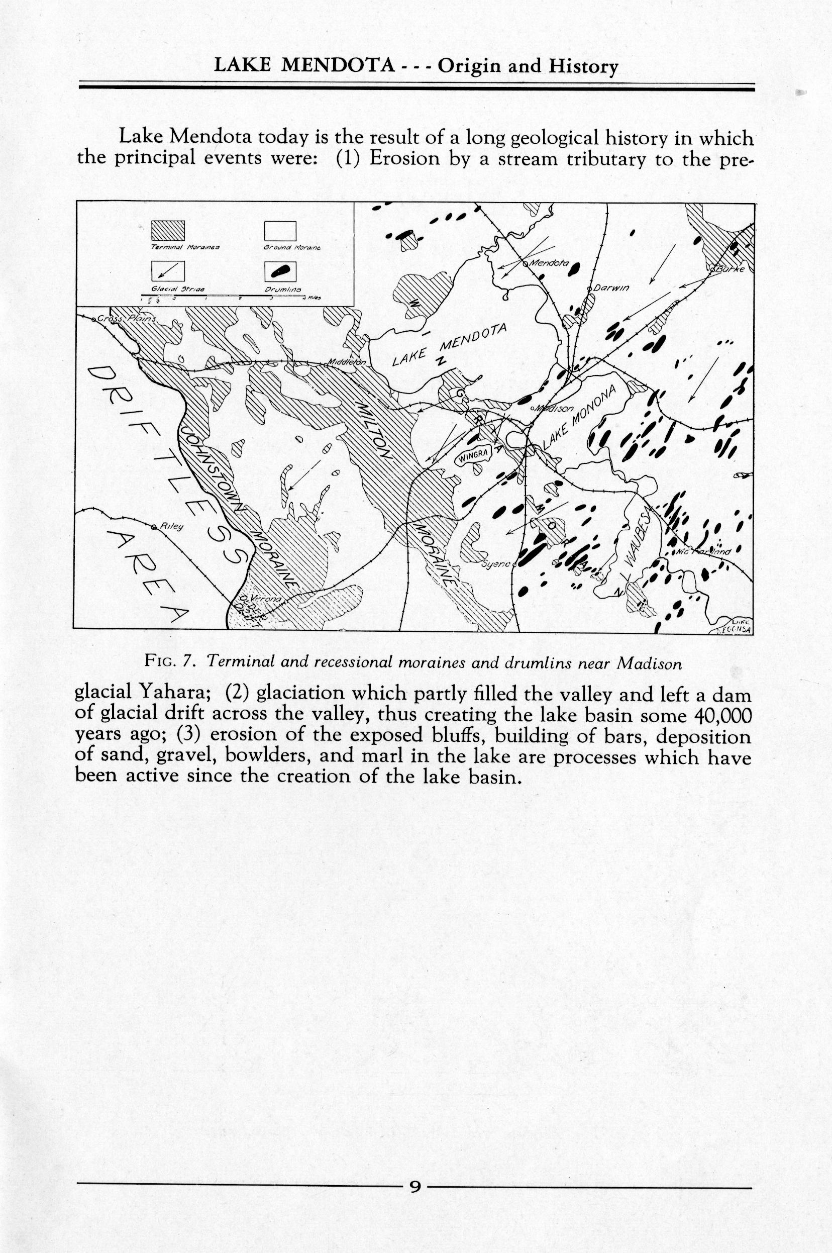 Lake Mendota origin and history Full view UWDC UWMadison Libraries