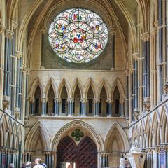 Lincoln Cathedral chapter house west end of the passage