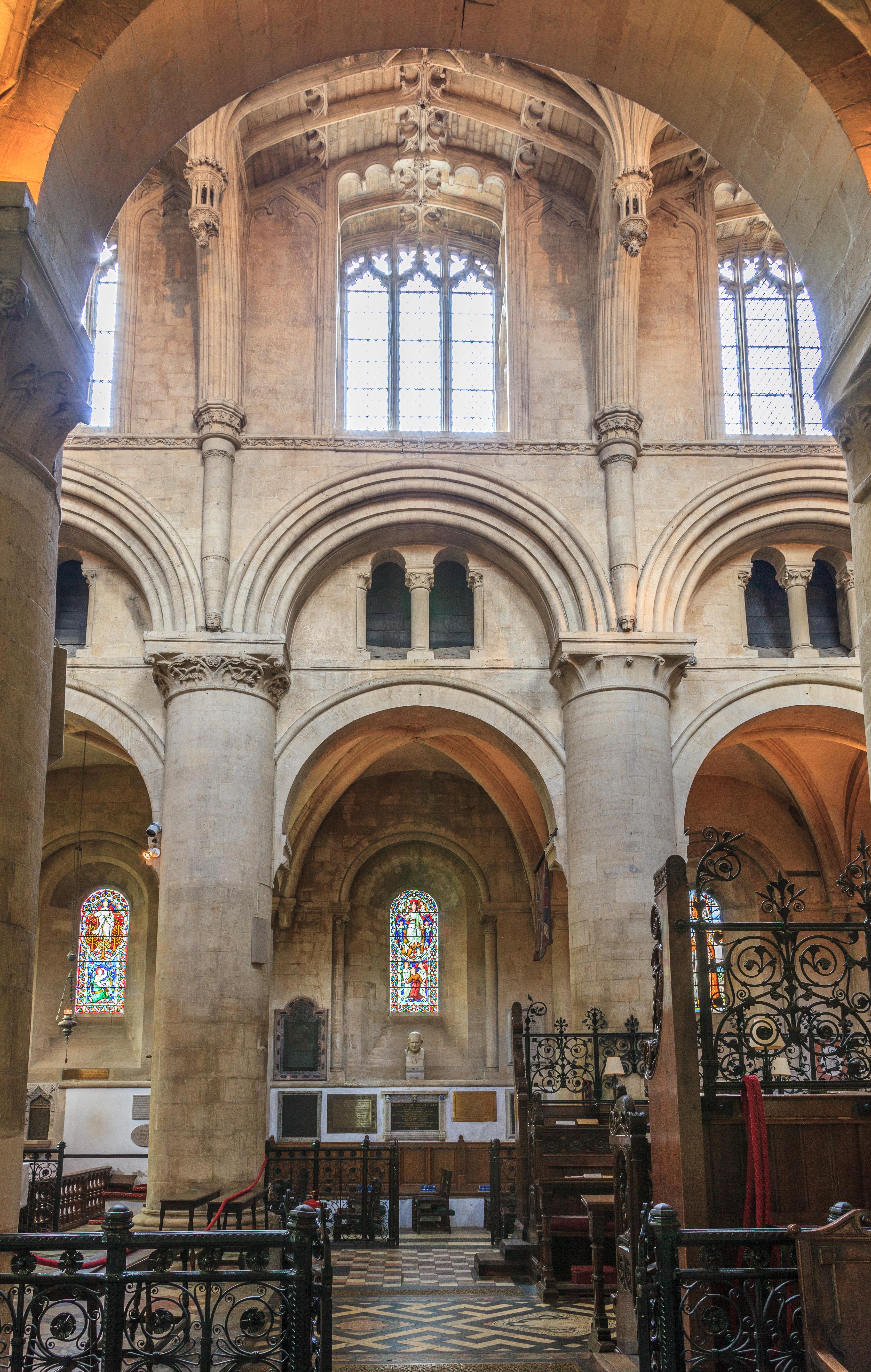 2/28閉店 OxfordReadingTreeTimeChronicles Oxford Cathedral choir south clerestory, triforium, arcade - UWDC