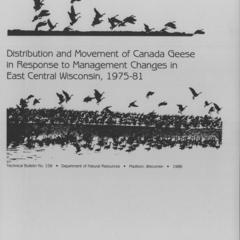 Distribution and movement of Canada geese in response to management changes in east central Wisconsin, 1975-81