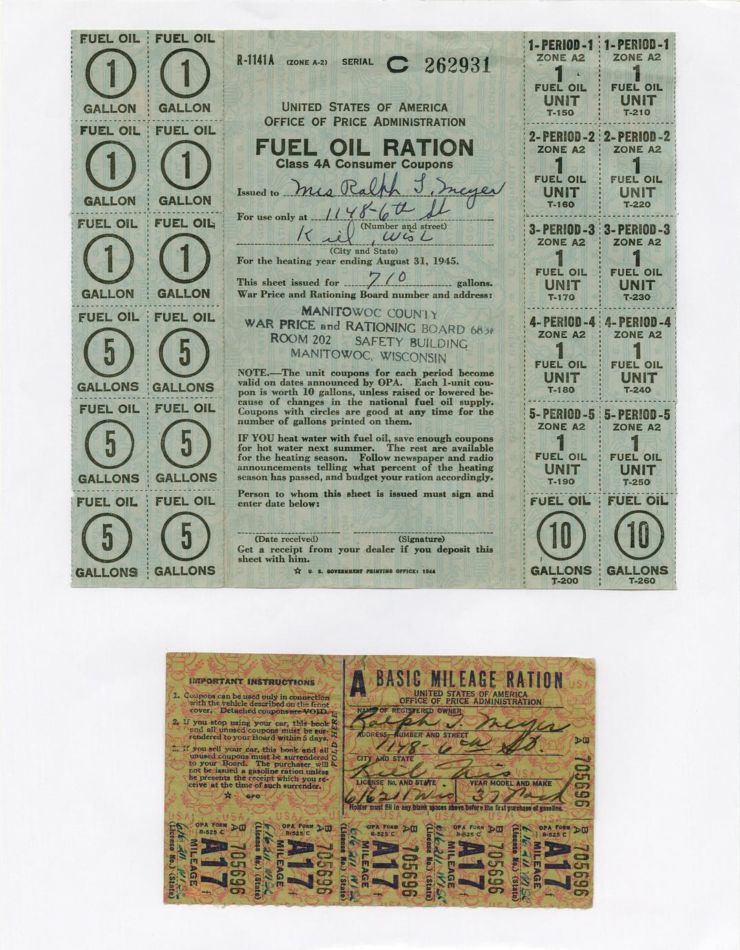 ‎Fuel oil ration UWDC UWMadison Libraries