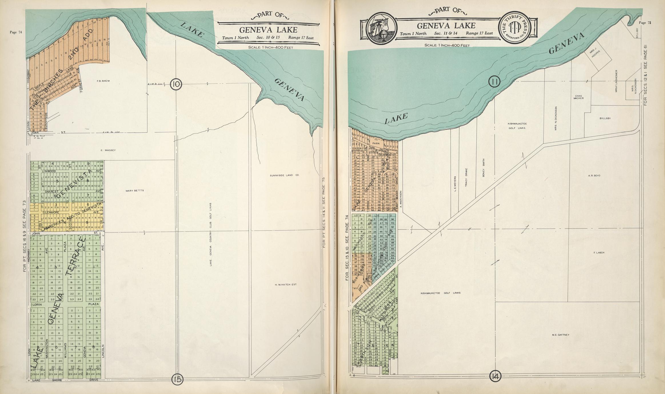 Atlas and plat book of Walworth County Wisconsin 1930 compiled from