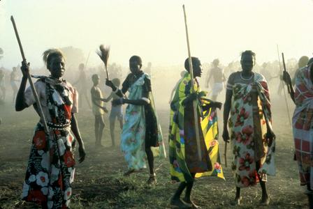 Women Dancing at a Nuer Wedding Party