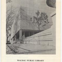 Dedication and Open House brochure 1969 for the Wausau Public Library