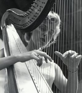 Harpist at Summer Music Clinic
