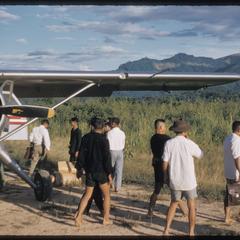 "Beaver" arriving at Nam Bak airfield