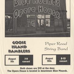 Goose Island Ramblers concert poster