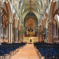 Lincoln Cathedral nave from the west