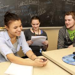 Students in the learning center, University of Wisconsin--Marshfield/Wood County, 2012