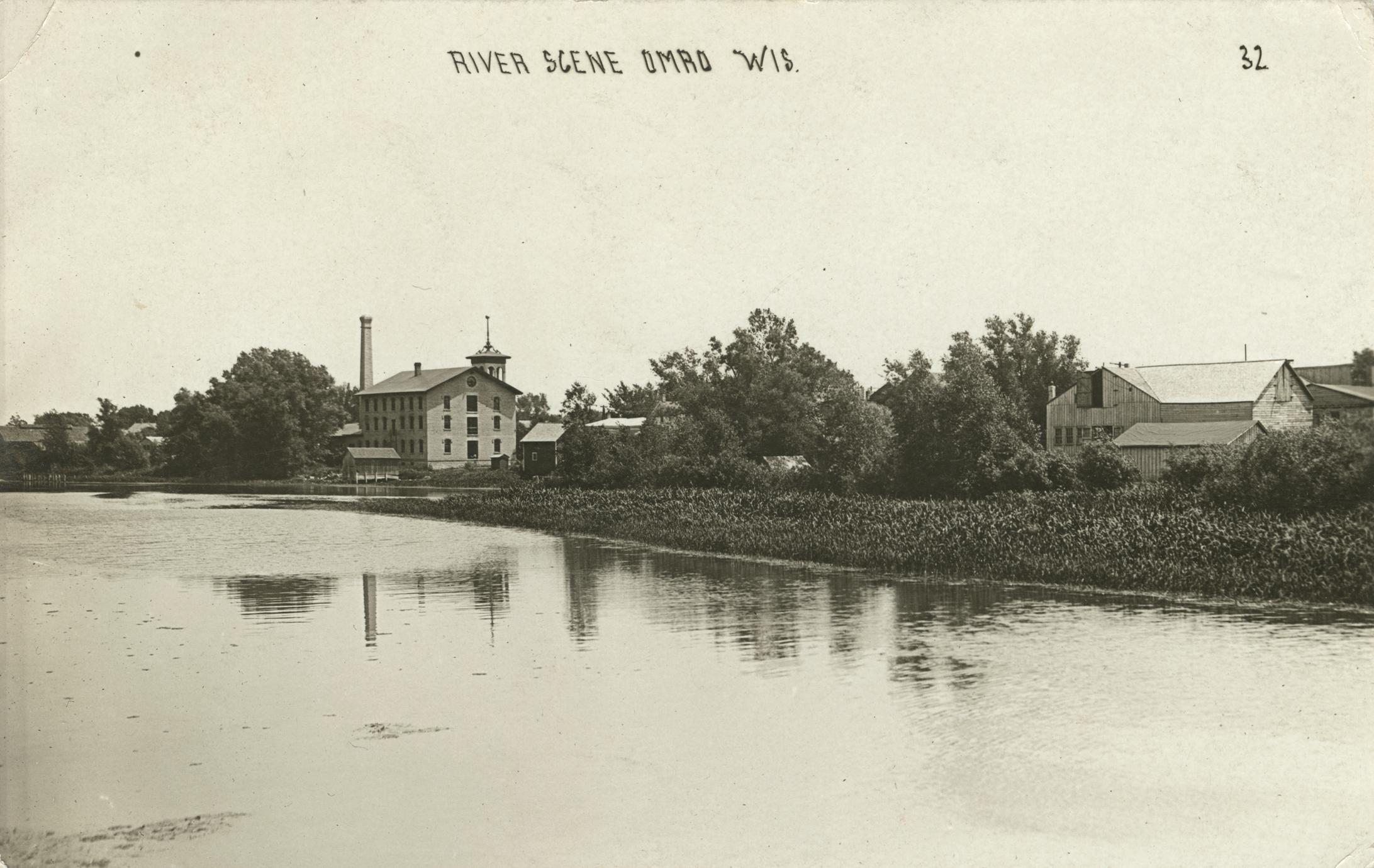 ‎River scene, Omro, Wisconsin UWDC UWMadison Libraries
