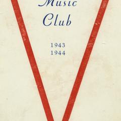 Monday Music Club, Manitowoc, Wisconsin, 1943-1944