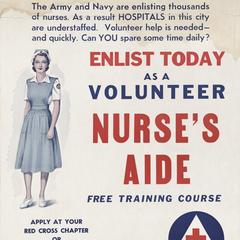 Red Cross volunteer nurses poster