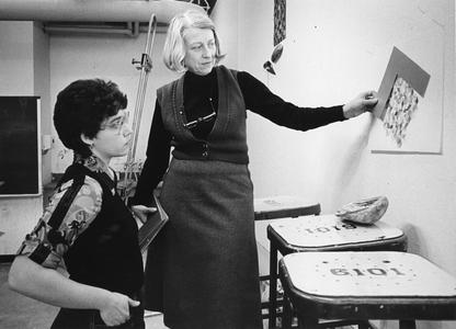 Marjorie Kreilick with student