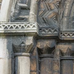 Cambridge Holy Sepulchre west doorway detail