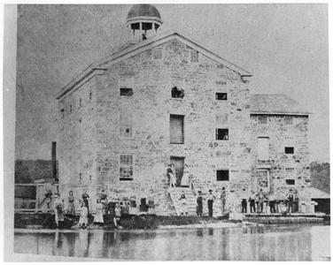 Early woolen mill, Janesville