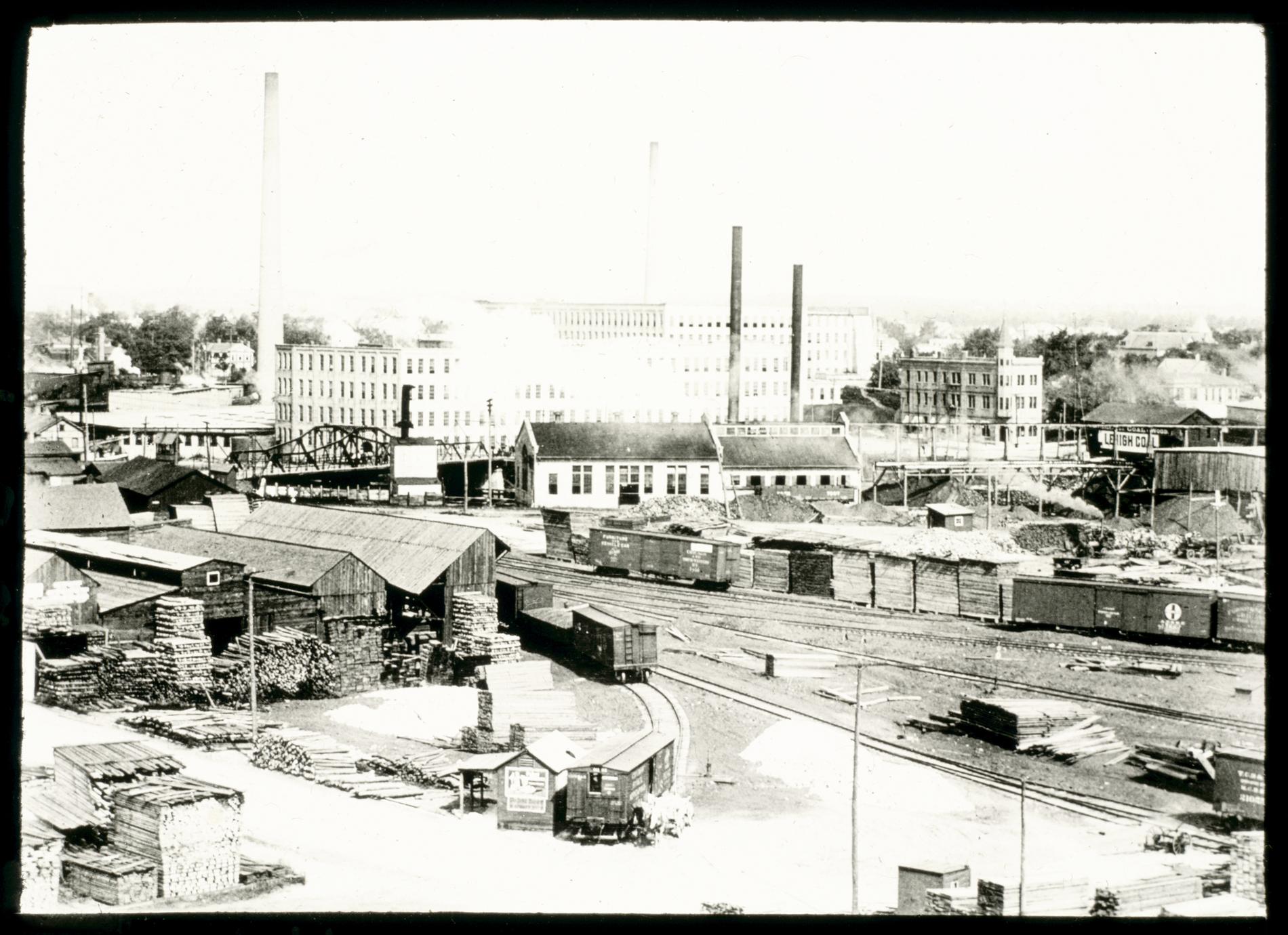 Allen Sons Tannery electric power plant, Simmons switch tracks