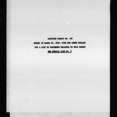 Ratified treaty no. 167, Treaty of March 24, 1832, with the Creek Indians. For a list of documents relating to this treaty see special list no. 6
