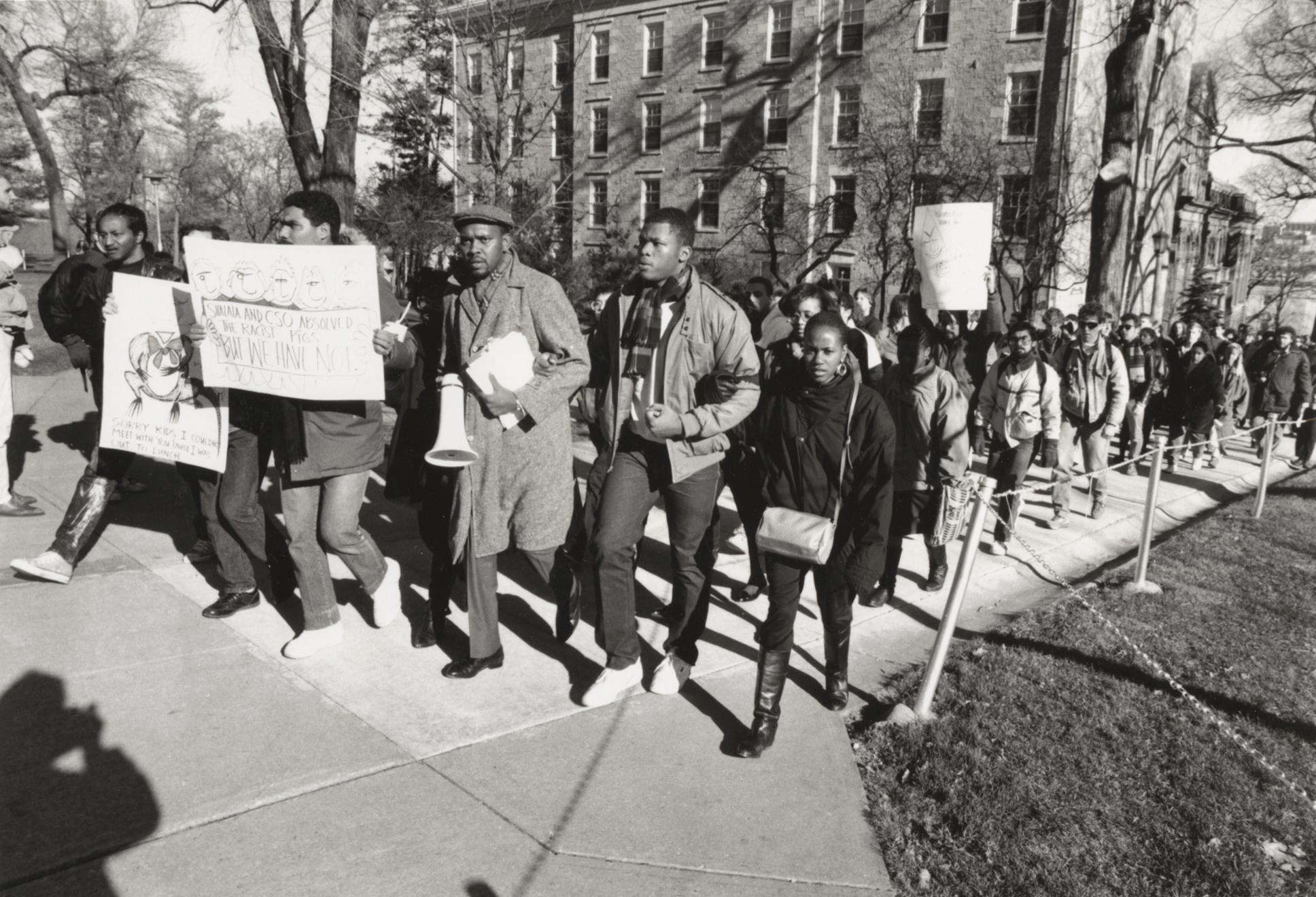 Anti-racism rally on Bascom Hill - UWDC - UW-Madison Libraries