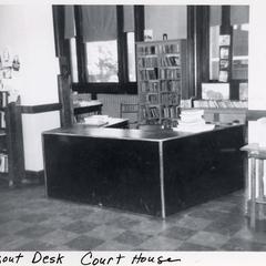 Check out desk - Marathon County Library - at the Marathon County Courthouse.