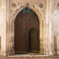 St. Albans Cathedral interior Bishop's Door