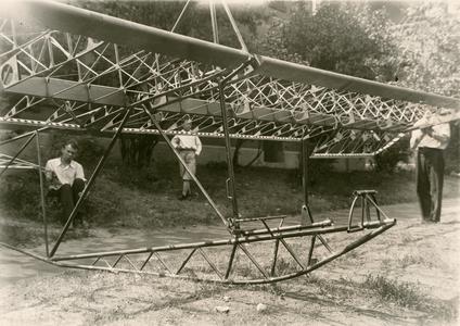 Glider aircraft under construction