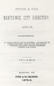 Pryor & Co's Manitowoc city directory, 1875-76