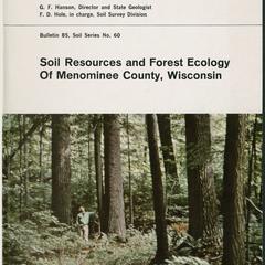 Soil resources and forest ecology of Menominee County, Wisconsin