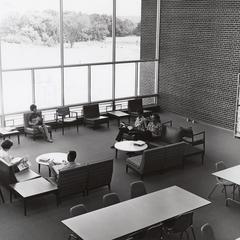 UW Center-Sheboygan, students in library, 1964