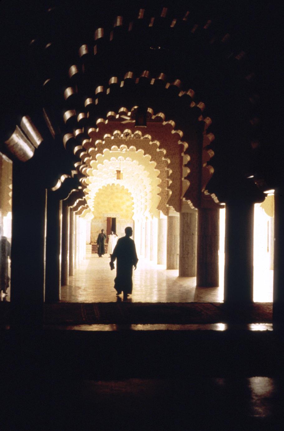 Interior Scene in the Great Mosque