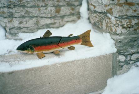 Carved wood fish