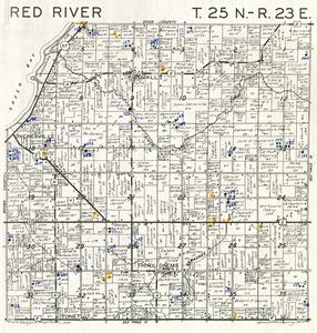 Map of Red River T. 25 N.-R. 23 E.