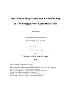 Multi-Physics Integration of Multivariable Sensing in Wide Bandgap Power Electronics Systems