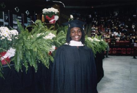 Jillian McCommons at 2003 graduation