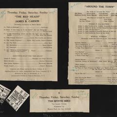 Theater programs and tickets