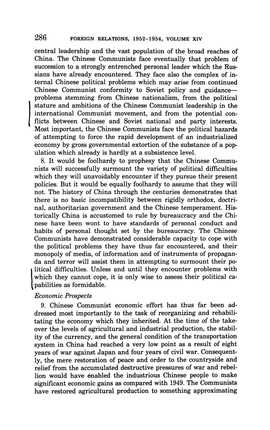 Foreign relations of the United States, 1952-1954. China and Japan (in ...