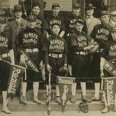 Postcard of Kirst's Rexall Club baseball team