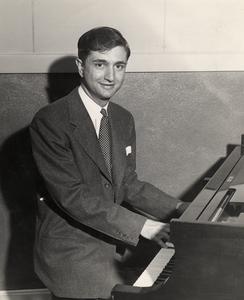 Don Voegeli at the piano