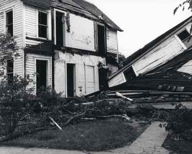 Aftermath of the 1958 Colfax tornado