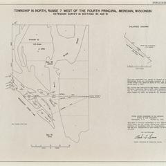 [Public Land Survey System map: Wisconsin Township 16 North, Range 07 West]