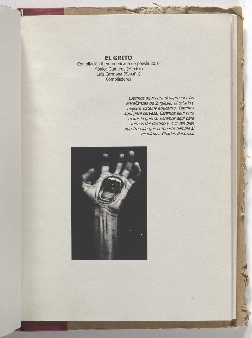 El grito  : compilación iberoamericana de poesía 2010 (3 of 3)