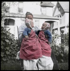 Thomas Brittingham Jr. & Mary Parkinson in their twin clothes