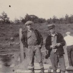 Aldrich and Sellery at new Alexandria Dam