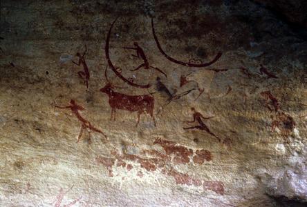 Petroglyph : Boats, People, and Animals