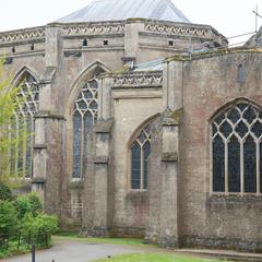 Well Cathedral exterior Lady Chapel from northeast