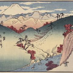 Inume Pass in Kai Province, no. 4 from the series Thirty-six Views of Mt. Fuji