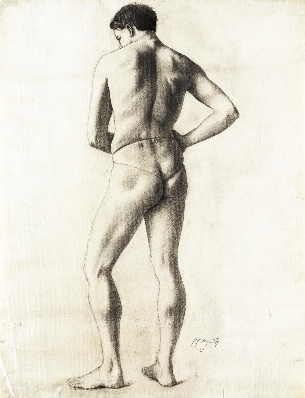 Life Study--Nude Man - UWDC - UW-Madison Libraries