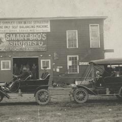 Smart Brothers' Blacksmith and Machinist Shop, Eagle, cars
