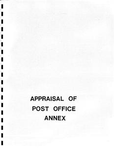 Appraisal of post office annex