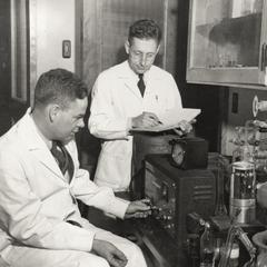 Robert Burris in the lab