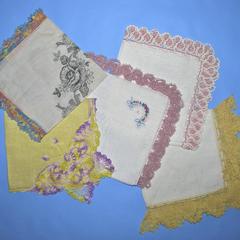 Crochet-bordered handkerchiefs